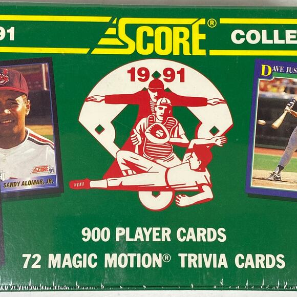 1991 SCORE MLB Baseball 900 Cards Complete Collector Set Factory Sealed Box - Picture 6 of 6